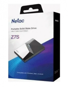���� ������ ������� ���� ������� SSD Netac External SSD Z7S, 2Tb (NT01Z7S-002T-32BK) ��������-�������� ������������