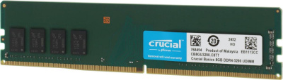 ����������� ������ Crucial CB8GU3200 DDR4 DIMM 8GB PC4-25600, 3200MHz, �������