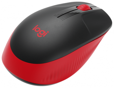 ���� ���� Logitech M190 Wireless Mouse, Red ��������-�������� ������������