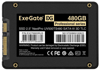 SSD-���������� ExeGate NextPro 480Gb UV500TS480 EX276683RUS