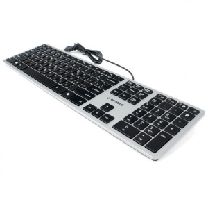 ���� ������ ���������� Gembird KB-8420 silver/black ��������-�������� ������������