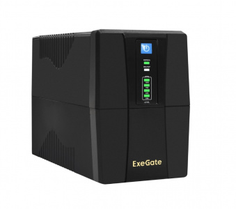 ���� ������ ��� ExeGate Power Back BNB-1000.LED.AVR.2SH 1000VA/550W, LED, AVR, 2*Schuko, Black ��������-�������� ������������