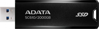 ���� ������ ������ ADATA 2TB USB 3.2 BLACK SC610-2000G-CBK/RD ��������-�������� ������������