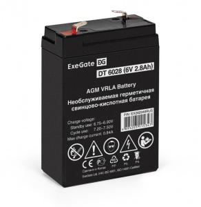 ���� ������ �������������� ������� ExeGate DT 6028 (6V 2.8Ah)/EX282946RUS ��������-�������� ������������