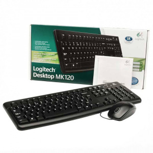 ���� ������ ���������� + ���� Logitech MK120 Black ��������-�������� ������������