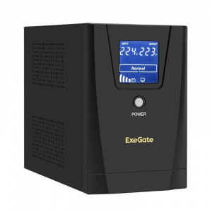 ���� ������ ��� ExeGate EX292804RUS SpecialPro Smart LLB-1600.LCD.AVR.2SH.3C13.USB 1600VA/950W, black ��������-�������� ������������
