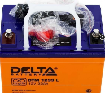 ���� ������ �������������� ������� Delta DTM 1233 L (12V / 33Ah) , ��������- ��������� ����������� , orange ��������-�������� ������������