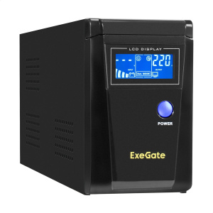 ���� ������ ��� ExeGate SineTower SN-600.LCD.AVR.2SH 600VA/360W, ������ ���������, LCD �������, AVR, 2*Schuko, � ��������-�������� ������������