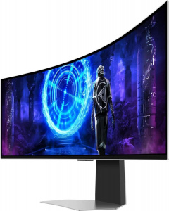 ���� ������ ������� 49" Samsung Odyssey OLED G9 S49DG952SI 5120x1440, 240Hz, OLED LED, HDMI/M/M ����������� ��������-�������� ������������