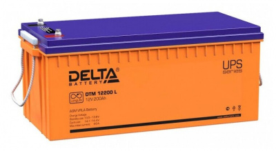 ���� ������ �������������� ������� Delta DTM 12200L, 12V/200Ah ��������-�������� ������������