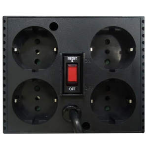 ���� ������ ������������ ���������� Powercom Voltage Regulator, 1200VA, Black, Schuko ��������-�������� ������������