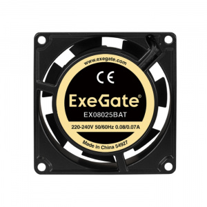 ��������� ���������� ExeGate EX08025BAT 220� 80x80x25�� EX288998RUS black