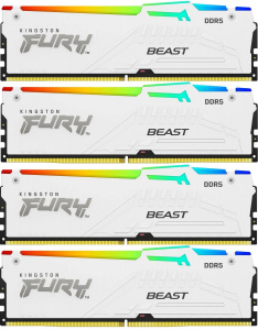 ����������� ������ Kingston 4*16 Fury Beast White KF552C40BWAK4-64 DDR5 64GB 5200MHz