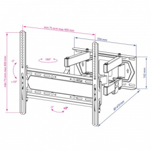 ���������� ��������� Kromax PIXIS-L-2 26"-55" black