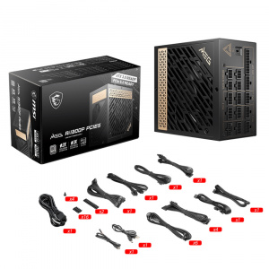 ���� ������� MSI MEG Ai1300P PCIE5, 1300W, 306-7ZP4A11-CE0 80+ Platinum, black