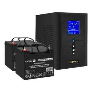 ���� ������ ��� EX295987RUS + ������� 33A� EX282974RUS 2��. ExeGate SineTower SZ-1000.LCD.AVR.2SH.1C13. ��������-�������� ������������