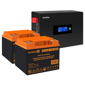 ���� ������ �������� ��� ExeGate EX295994RUS + ������� 40A� EX282979RUS 2�� IdealSine SR-1500.LCD.2SH ��������-�������� ������������