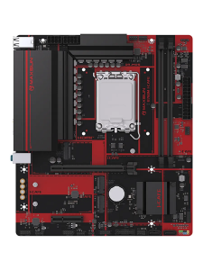 ����������� ����� MAXSUN MS-B760M I-CAFE D4 Socket 1700, mATX, 2�DDR4(64Gb), DP/HDMI