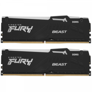 ����������� ������ Kingston 64Gb DDR 5 5600Mhz FURY Beast RGB (KF556C40BBA-64) ������