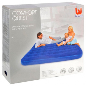 ���� ������ ������ �������� Bestway Flocked Air Bed 67004 203�183�22 �� ��������-�������� ������������