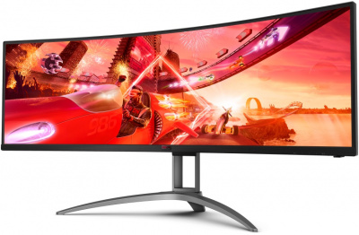 ���� ������ ������� 49" AOC AGON AG493UCX2 Black-Red ��������-�������� ������������