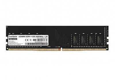 ����������� ������ ExeGate DDR4 4GB 2666MHz Value DIMM, EX283081RUS