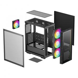 ������ ��� ���������� Deepcool MATREXX 55 V4 E-ATX ��� �� R-MATREXX55-BKADA4-G-4, Black