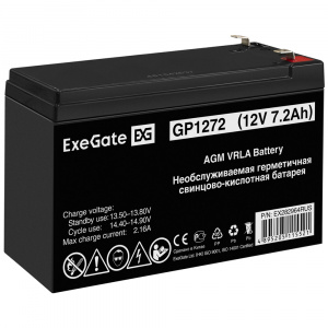 ���� ������ �������������� ������� Exegate EX282964RUS GP1272 12V, 7.2Ah ��������-�������� ������������