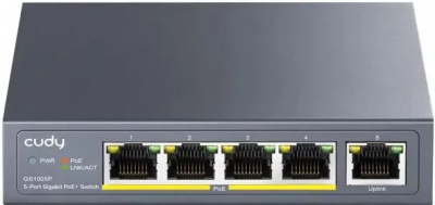 ���������� Cudy GS1005P (L2) 5x1����/� 5PoE 60W �������������