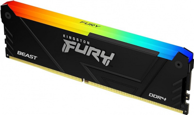 ����������� ������ Kingston FURY Beast DDR4 DIMM 32GB 3200MHz Black RGB XMP KF432C16BB2A/32