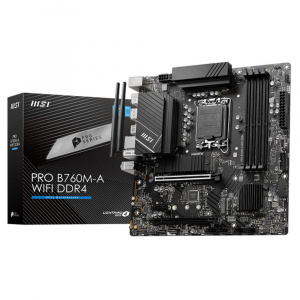 ����������� ����� MSI PRO B760M-A WIFI DDR4 B760,LGA1700,4DDR4 mATX 2*HDMI.2*DP WIFI