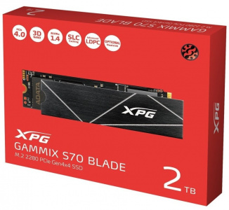 SSD-���������� ADATA XPG GAMMIX S70 BLADE 2TB AGAMMIXS70B-2T-CS, black