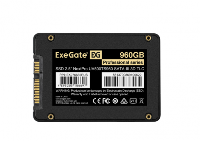 SSD-���������� ExeGate 1.92Tb 2.5" NextPro UV500TS1920 (SATA-III, 3D TLC)