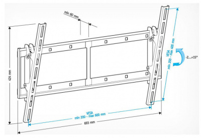 ��������� ��������� ��������� Holder LCD-T6606-B Metallic