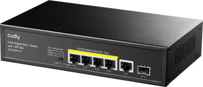 ���������� Cudy GS1005PTS1 (L2) 5x1����/� 1SFP 4PoE+ 120W �������������