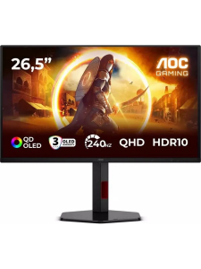 ���� ������ ������� AOC 26,5" Q27G4ZDR, (16:9, QD-OLED, QHD, 240Hz, HDMI, DP) ������ ��������-�������� ������������