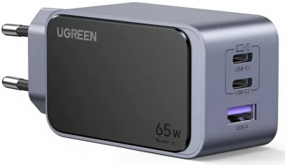 �������� ���������� UGREEN X553 Nexode S GaN 65W USB-A+2*USB-C �����