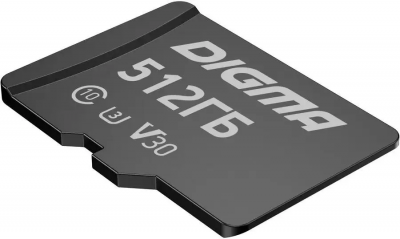 ���� ������ ����� ������ Digma microSDXC 512Gb Class10 �CARD30 + adapter ��������-�������� ������������