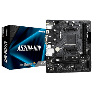 ����������� ����� ASRock A520M-HDV AM4 AMD A520 2xDDR4 mATX