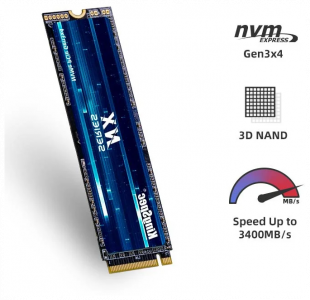 SSD-���������� Kingspec 2Tb PCI-E 3.0 x4 NX-2TB M.2 2280 0.9 DWPD