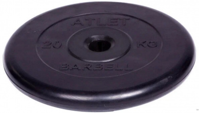 ���� ������ ���� ��� ������ MB Barbell Atlet (31 ��, 20 ��), Black ��������-�������� ������������