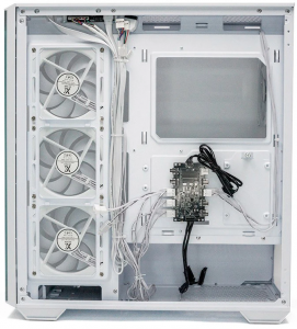 ������ ��� ���������� XASTRA Q600 4ARGB-C10 ATX 4x120mm ARGB PWM FM fans, �����