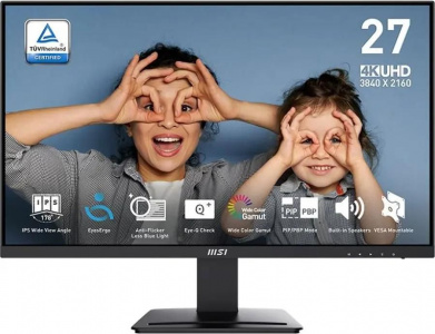 ���� ������ ������� 27" MSI PRO MP273U Black 3840x2160, IPS Flat, 4ms(GTG), 2xHDMI/DP ��������-�������� ������������