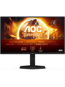 ���� ������ ������� AOC 24,5" 25G4SXU, 16:9, IPS, FHD, 300Hz, HDMI, DP, USB, HAS ��������-�������� ������������