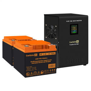 ���� ������ ��� EX295998RUS + ������� 40A� EX282979RUS 2�� ExeGate FineSine SX-1500.LCD.AVR.2SH ��������-�������� ������������