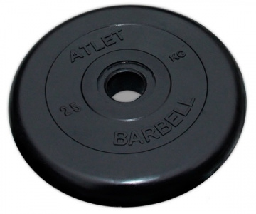 ���� ������ ���� ��� ������ MB Barbell Atlet (51 ��, 15 ��), Black ��������-�������� ������������