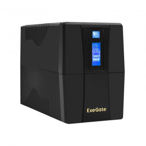 ���� ������ ��� ExeGate Power Smart ULB-650.LCD.AVR.1SH.2C13 650VA/360W, LCD, AVR,1*Schuko+2*C13 ��������-�������� ������������