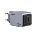 �������� ���������� Ugreen X707 (35008) Nexode Pro 45W USB-C+USB-C PD GaN Tech Charger EU �����