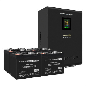 ���� ������ ��� ExeGate EX296005RUS + ������� 55A� EX285667RUS 4�� ExeGate FineSine SX-7000.LCD.AVR.2SH.T, black ��������-�������� ������������