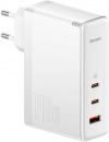 �������� ���������� Baseus GaN5 Pro Fast Charger 2C+U 140W, Type-C 1m (CCGAN140CE) White